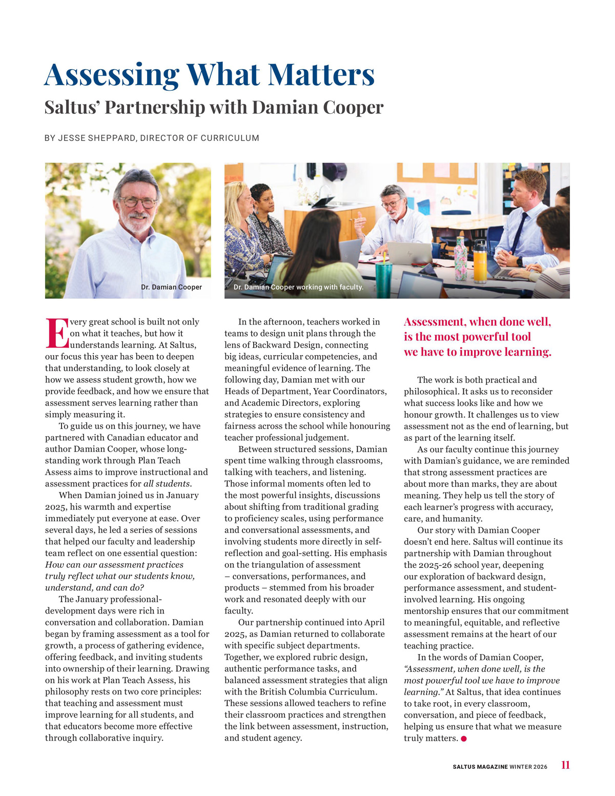 Saltus Magazine — Winter 2026