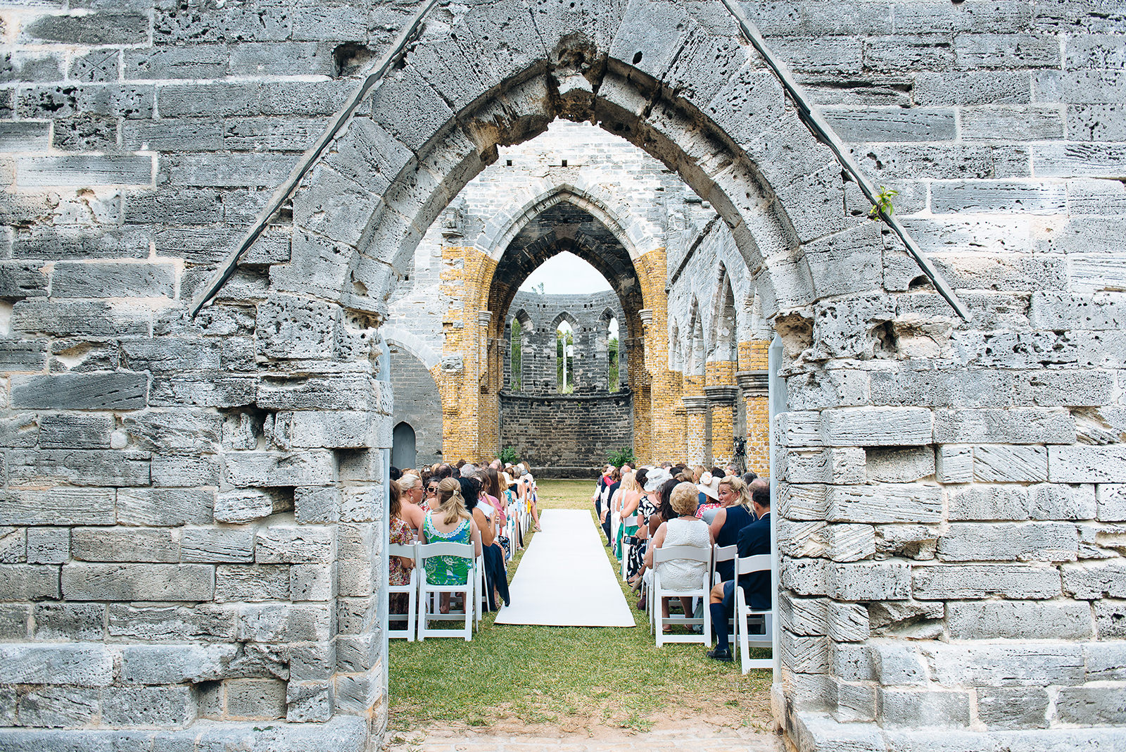 The wedding of Alex & Ben at The Unfinished Church, St. George's