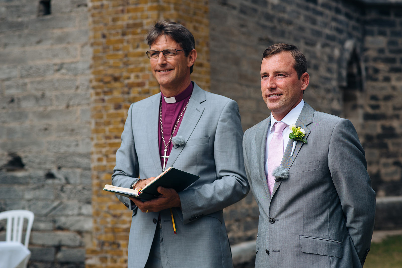 The wedding of Alex & Ben at The Unfinished Church, St. George's