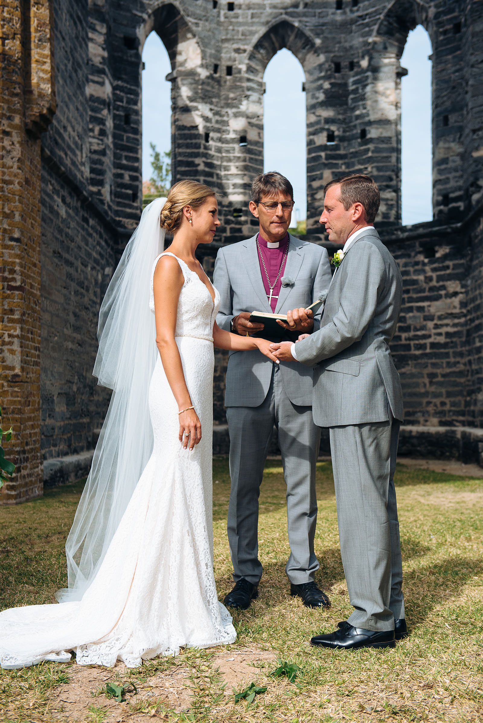 The wedding of Alex & Ben at The Unfinished Church, St. George's