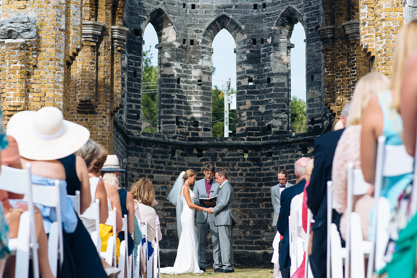 The wedding of Alex & Ben at The Unfinished Church, St. George's
