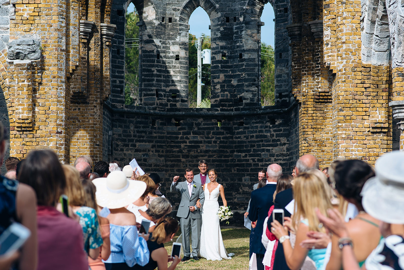 The wedding of Alex & Ben at The Unfinished Church, St. George's