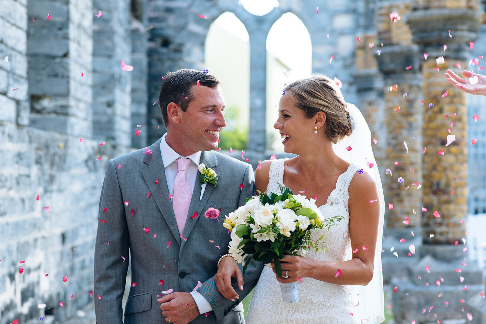 The wedding of Alex & Ben at The Unfinished Church, St. George's