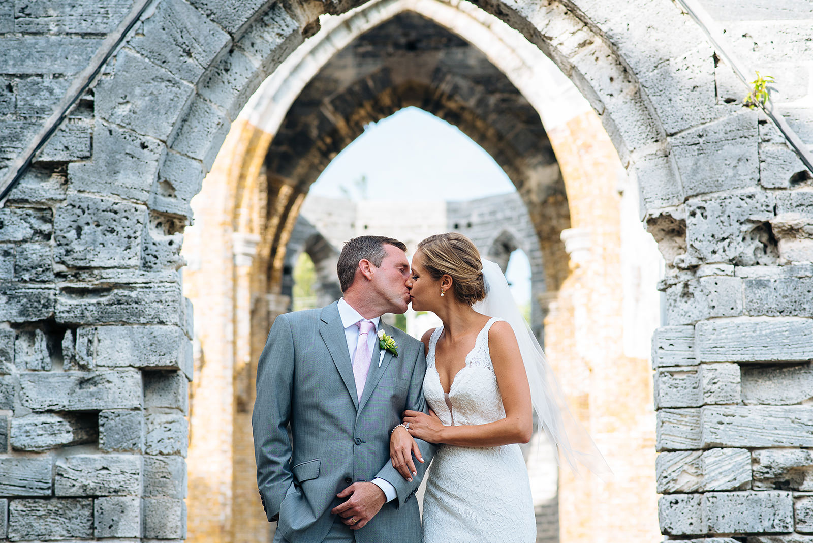 The wedding of Alex & Ben at The Unfinished Church, St. George's