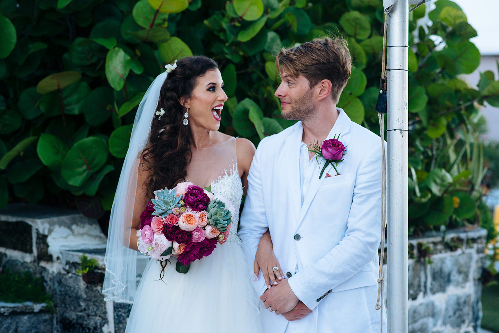 The wedding of Annie & Bruce at Coral Beach Club, Paget