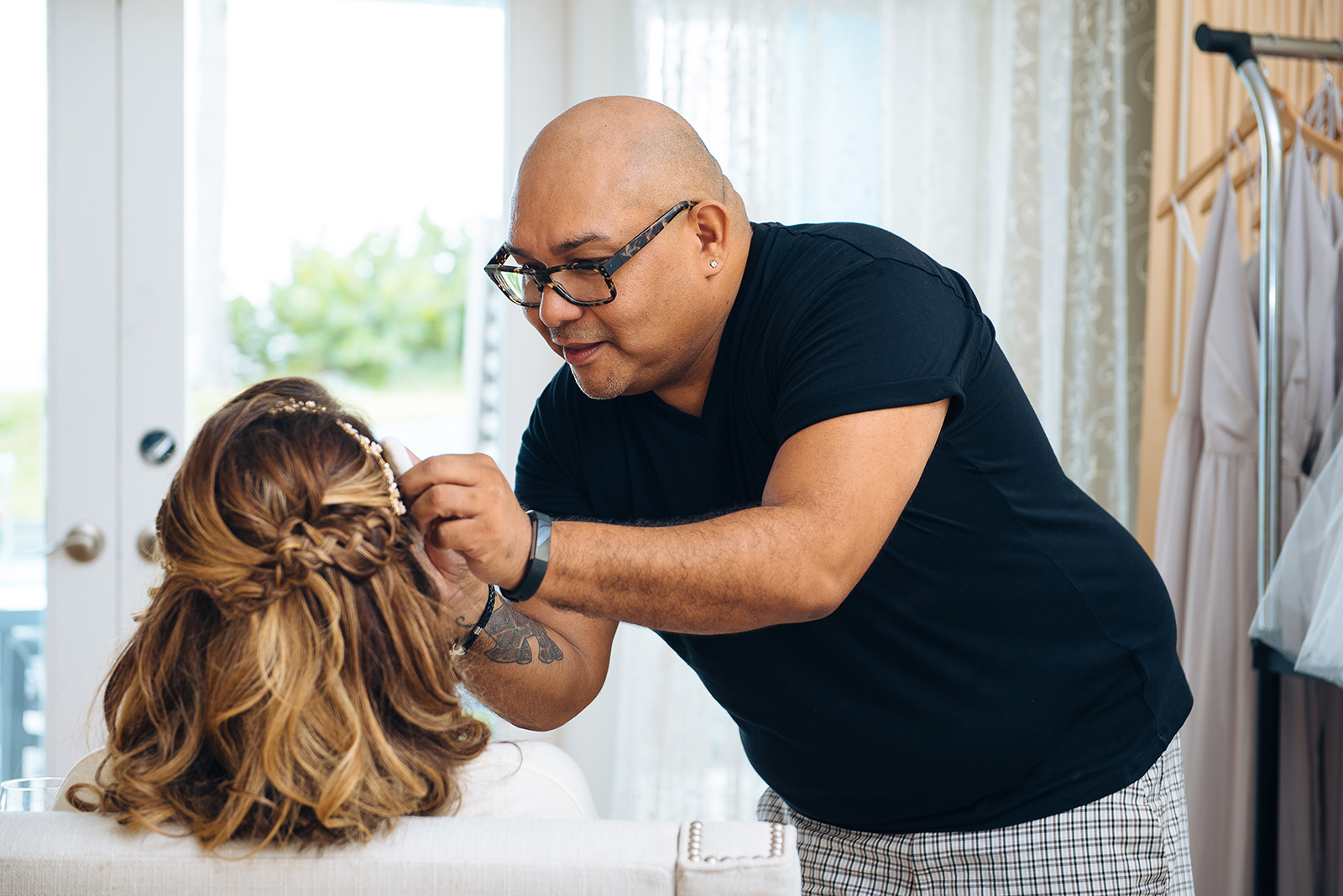 The wedding of Nina & Phil at Elbow Beach Hotel, Paget