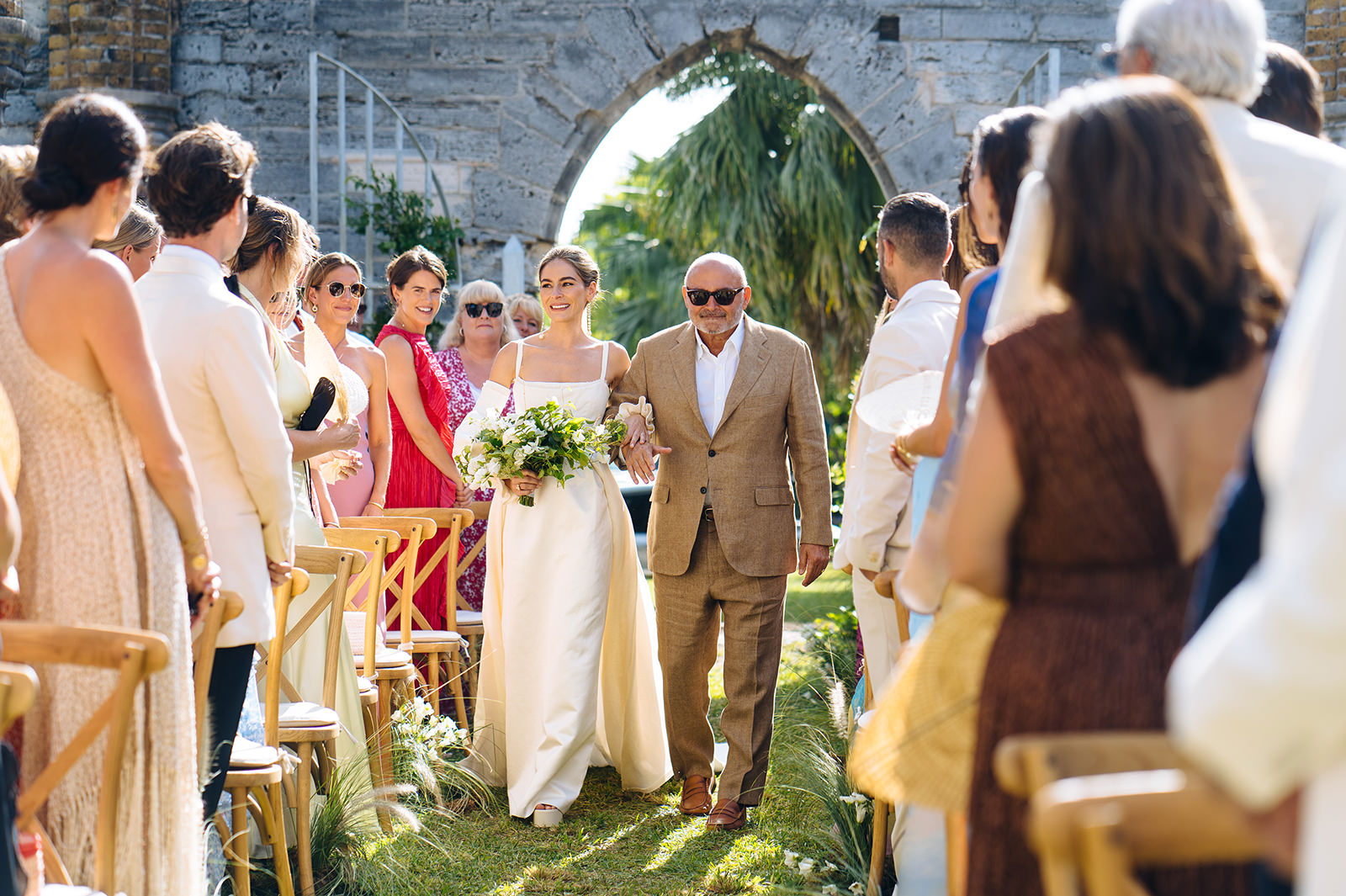 The wedding of Octavia & Matt at The Unfinished Church, St. George's