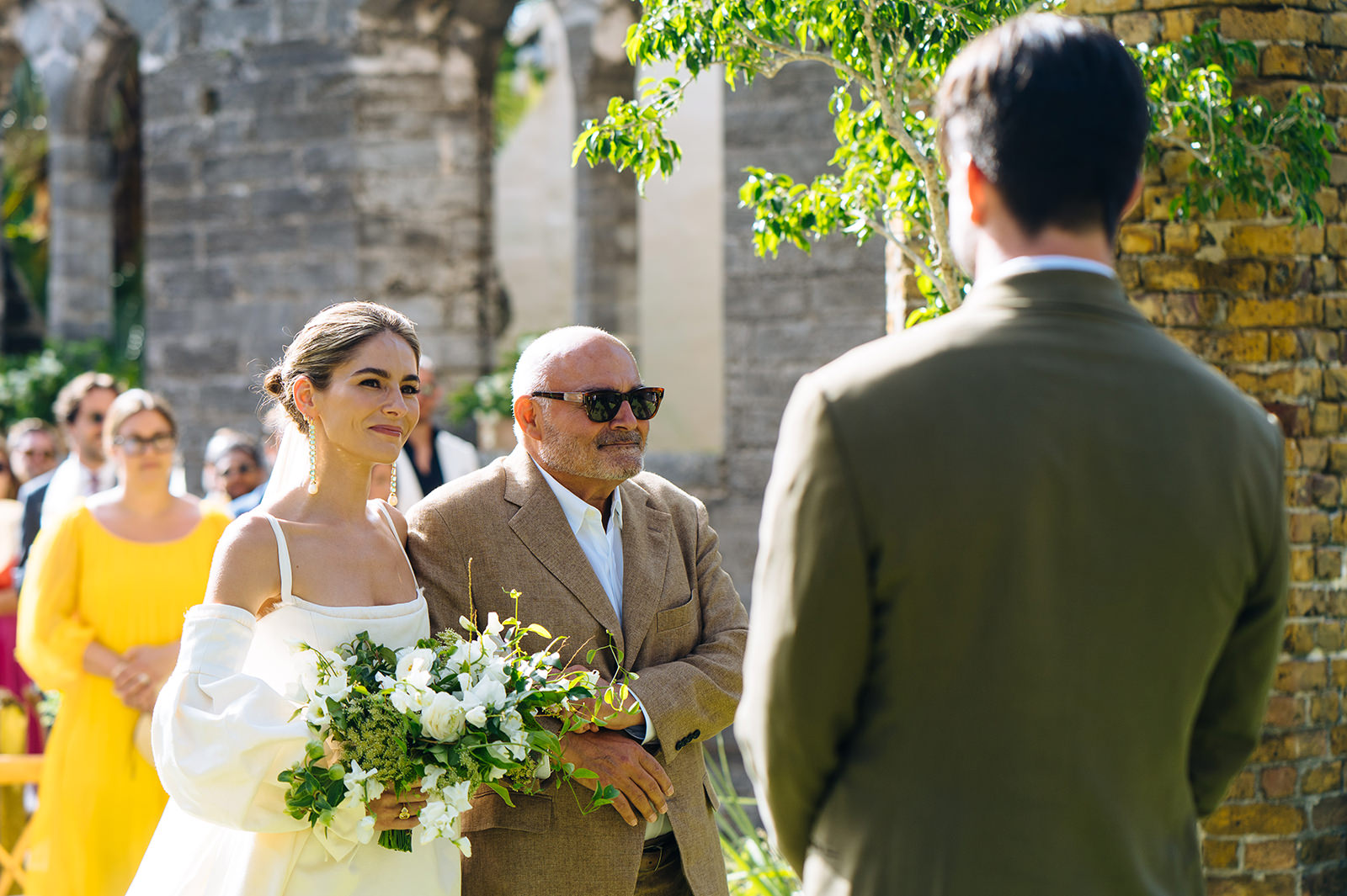 The wedding of Octavia & Matt at The Unfinished Church, St. George's