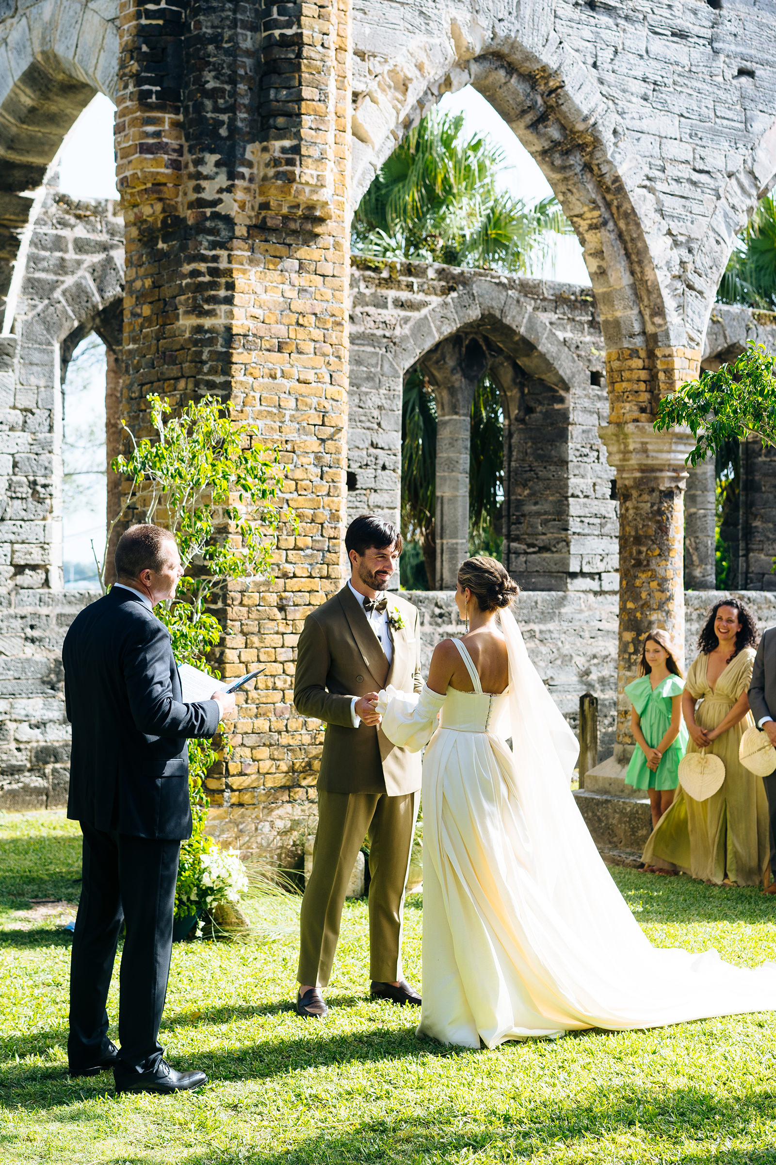 The wedding of Octavia & Matt at The Unfinished Church, St. George's