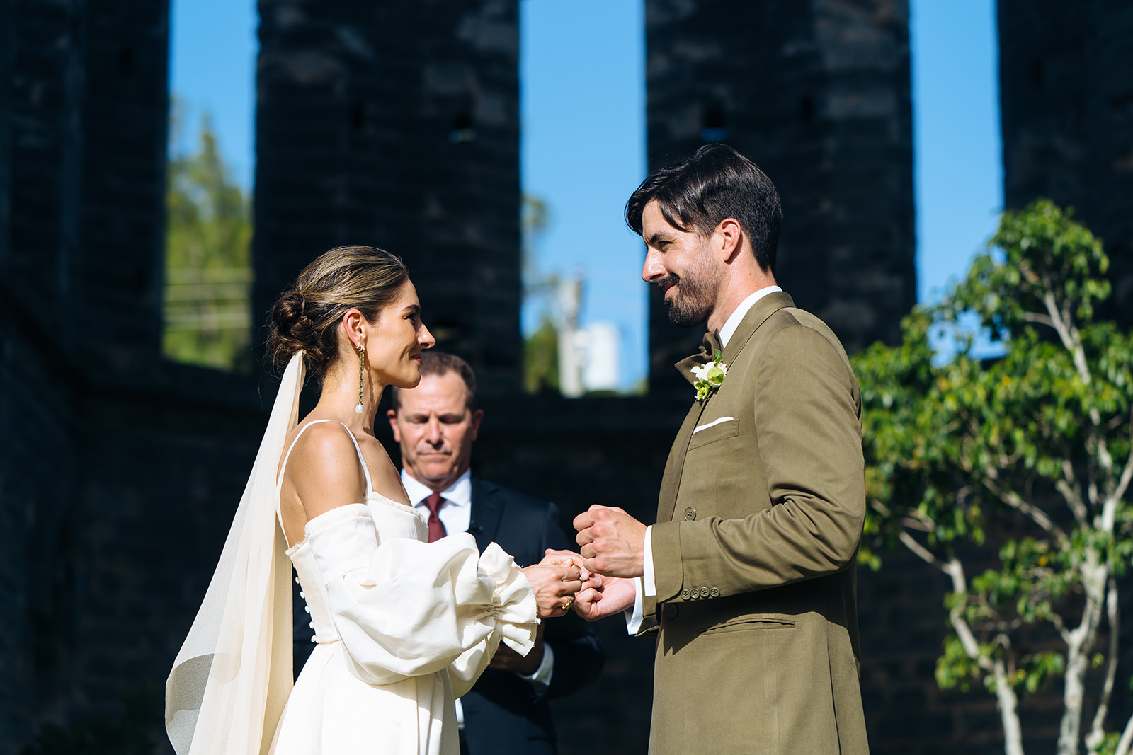 The wedding of Octavia & Matt at The Unfinished Church, St. George's