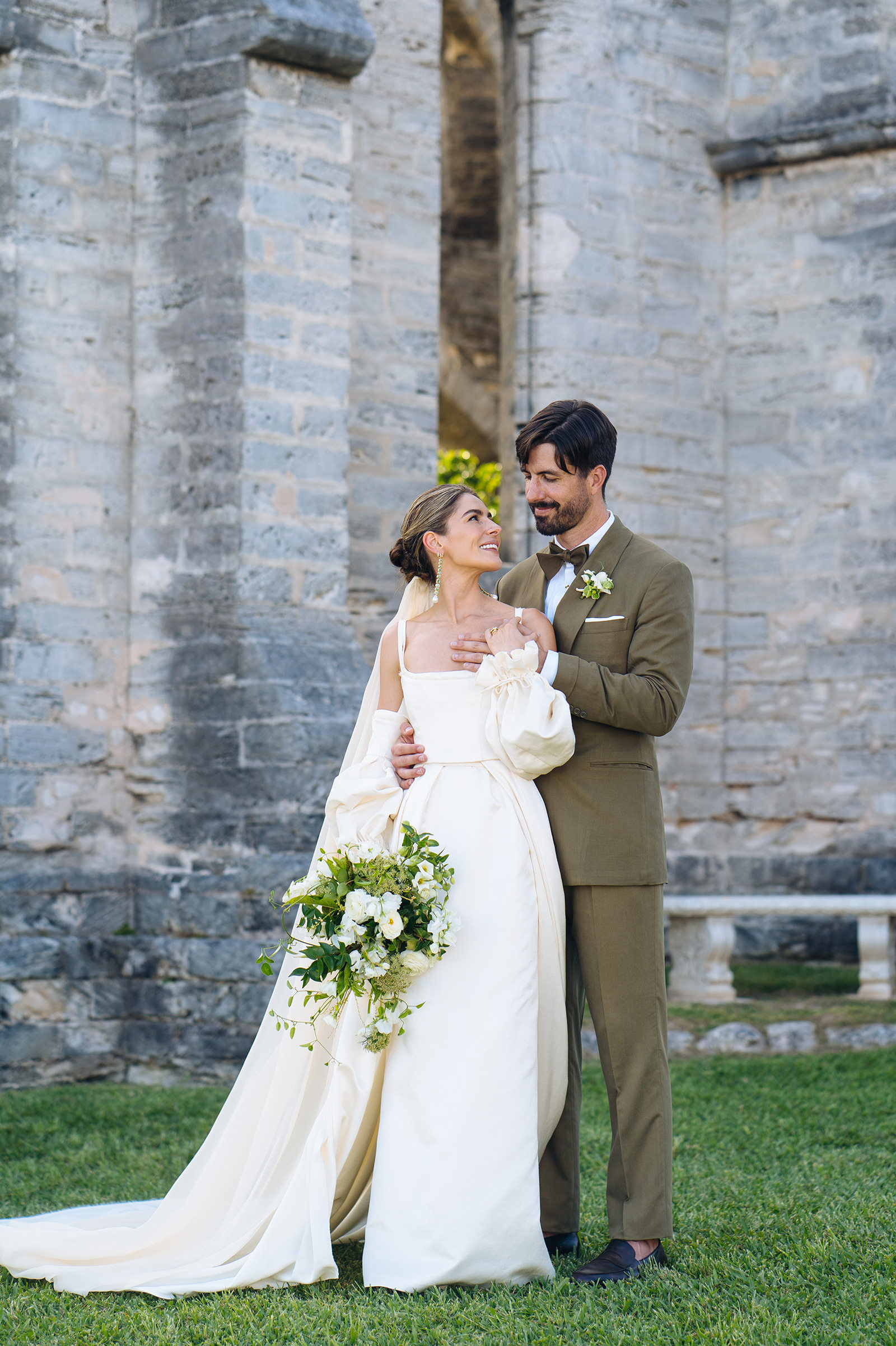 The wedding of Octavia & Matt at The Unfinished Church, St. George's