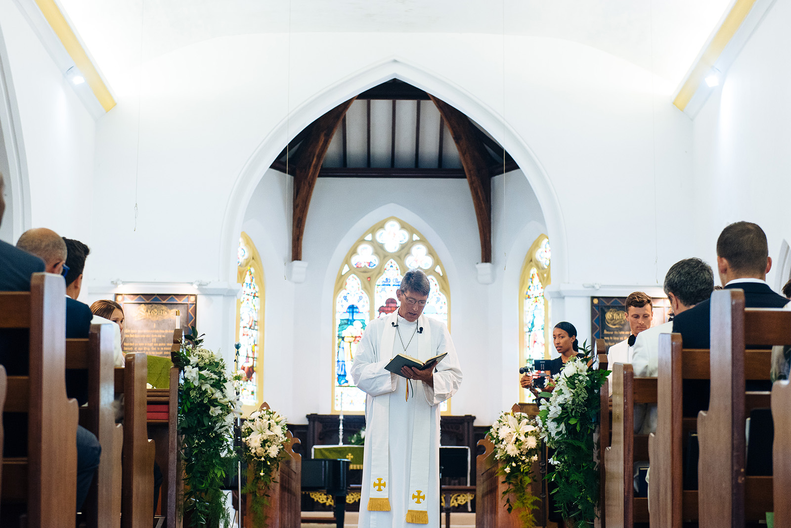 The wedding of Sophia & Justin at St. John's Anglican Church, Pembroke