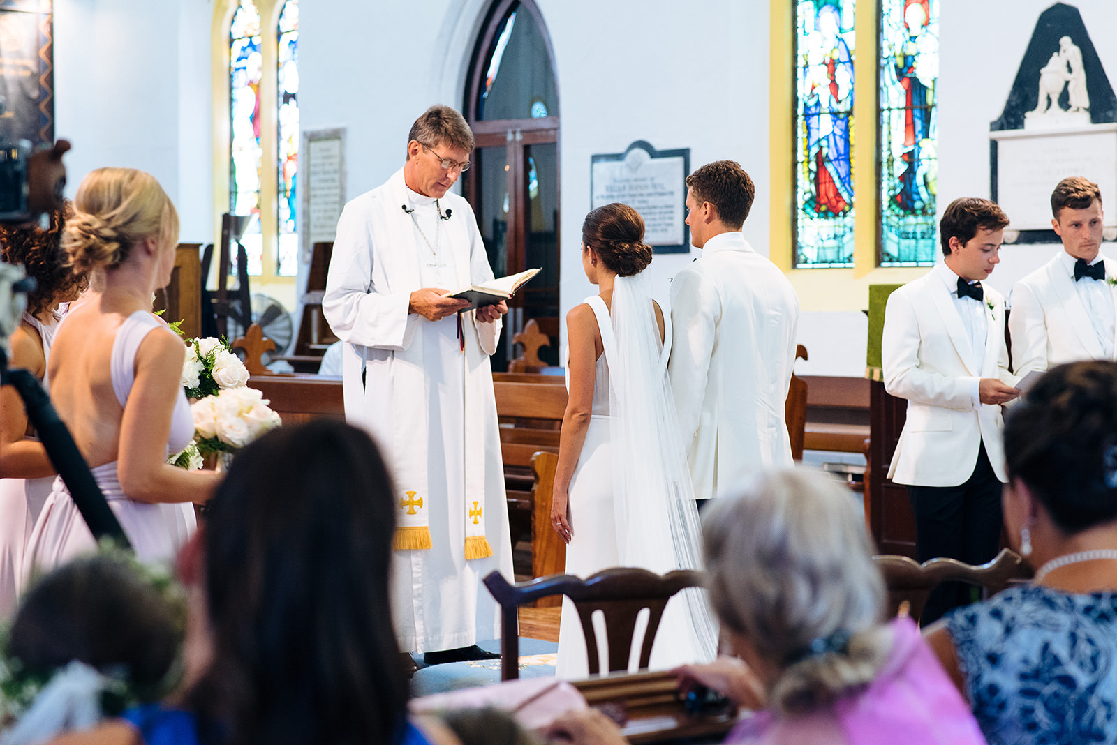 The wedding of Sophia & Justin at St. John's Anglican Church, Pembroke
