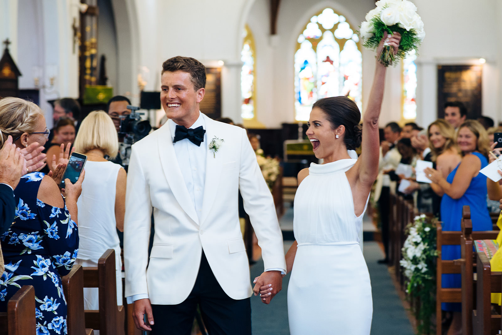 The wedding of Sophia & Justin at St. John's Anglican Church, Pembroke