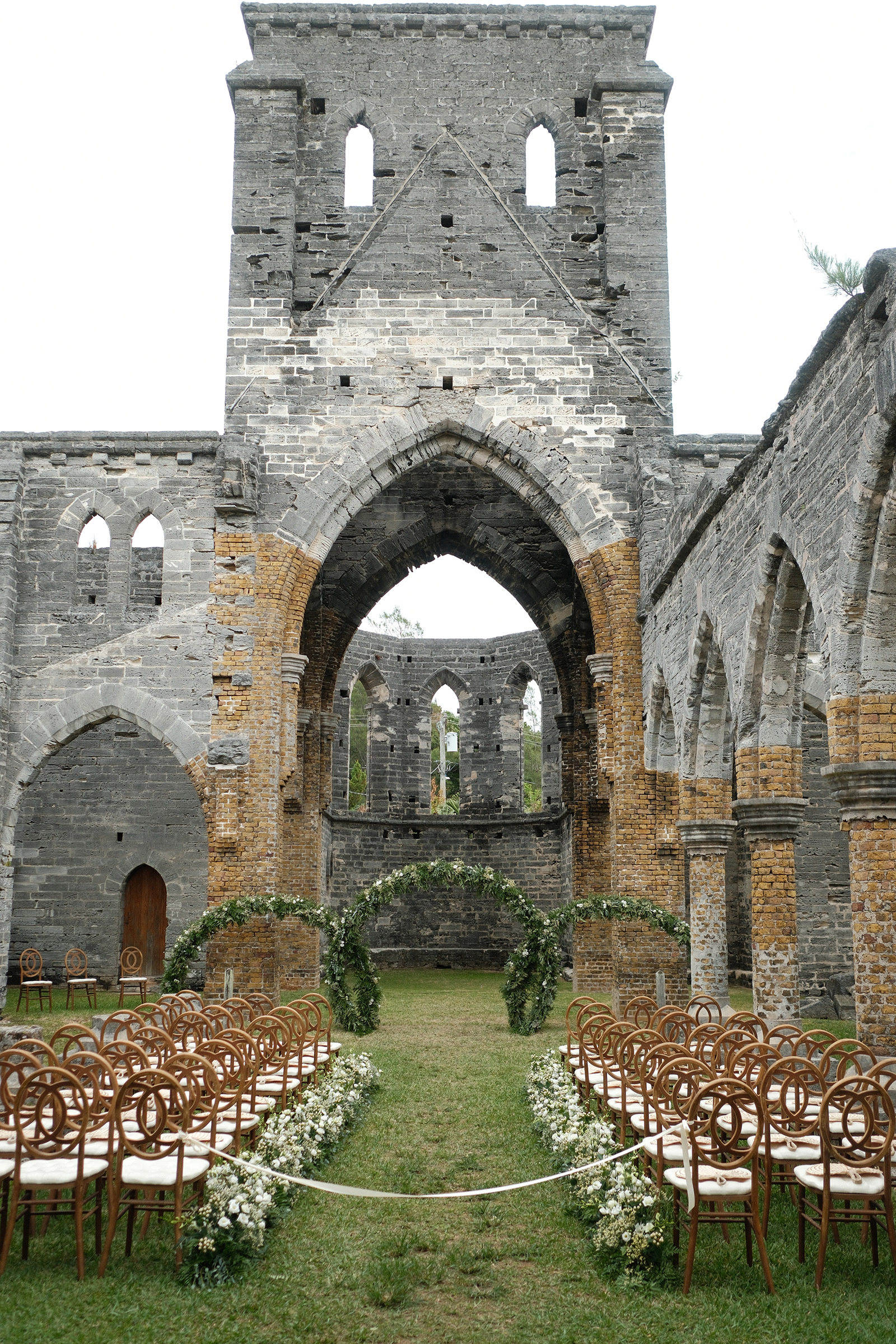 The wedding of Zoe & Omar at The Unfinished Church, St. George's
