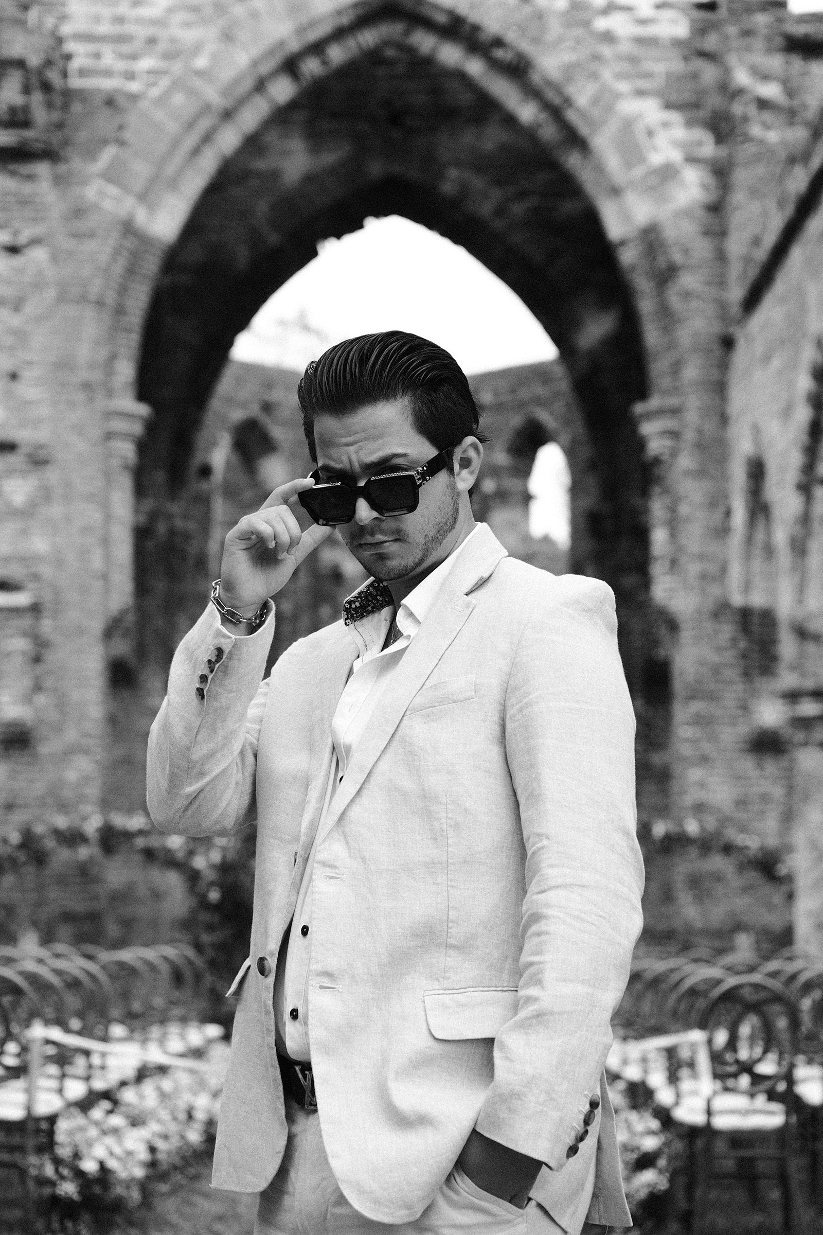 The wedding of Zoe & Omar at The Unfinished Church, St. George's