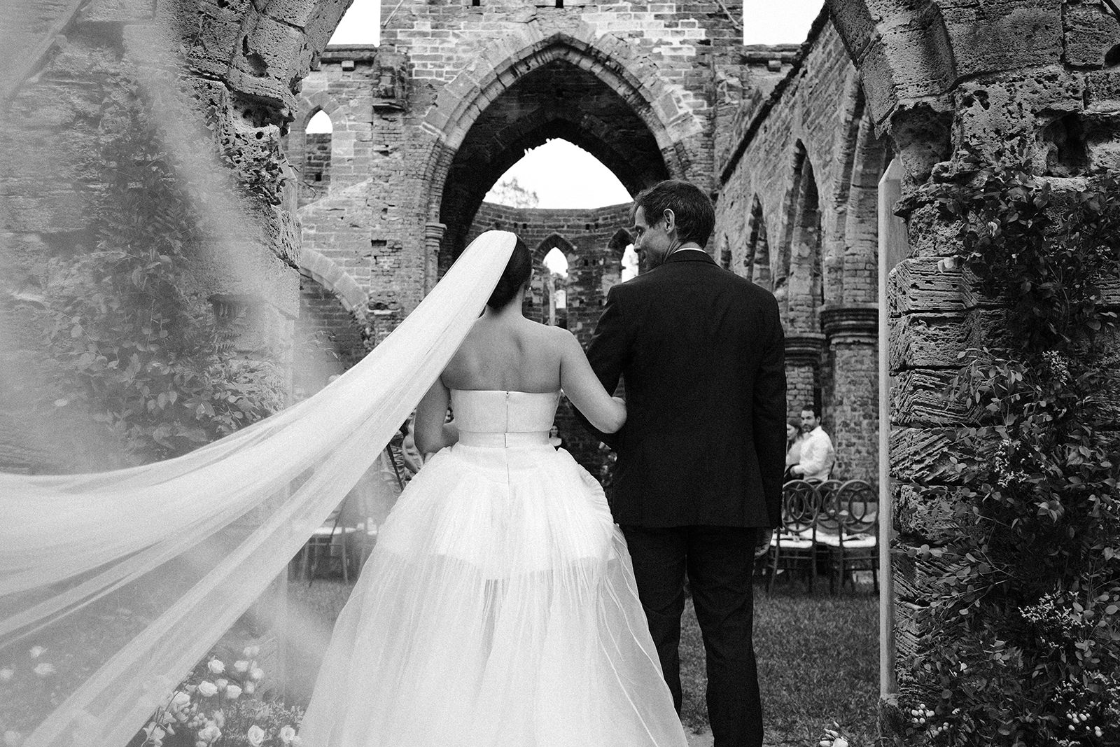 The wedding of Zoe & Omar at The Unfinished Church, St. George's
